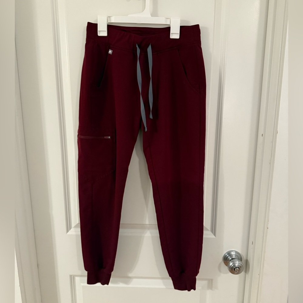 Figs Burgundy Joggers